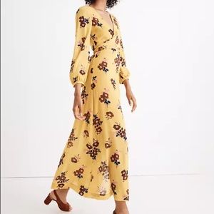 Madewell Wrap-Around Maxi Dress in Retro Bouquet